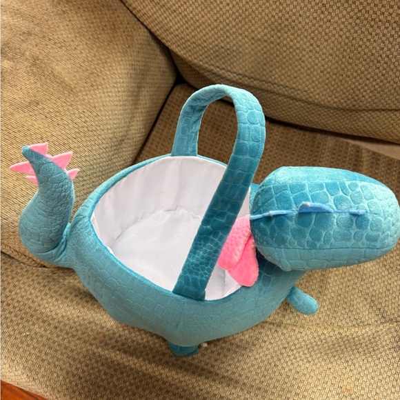 Blue Dinosaur Plush Basket for Easter - Picture 4 of 4